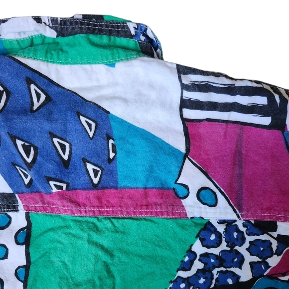 Vintage Sweet Baby Jane Abstract Button-up Shirt - Picture 3 of 4